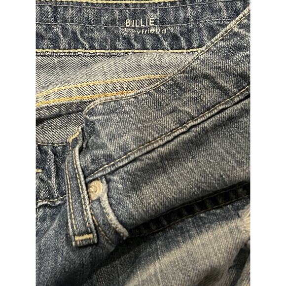 Big Star Billie Boyfriend Distressed Crop Jeans Size 27 Frayed Hem Relaxed Fit - Picture 8 of 10